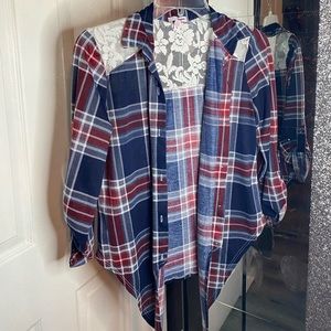 Red and blue plaid shirt